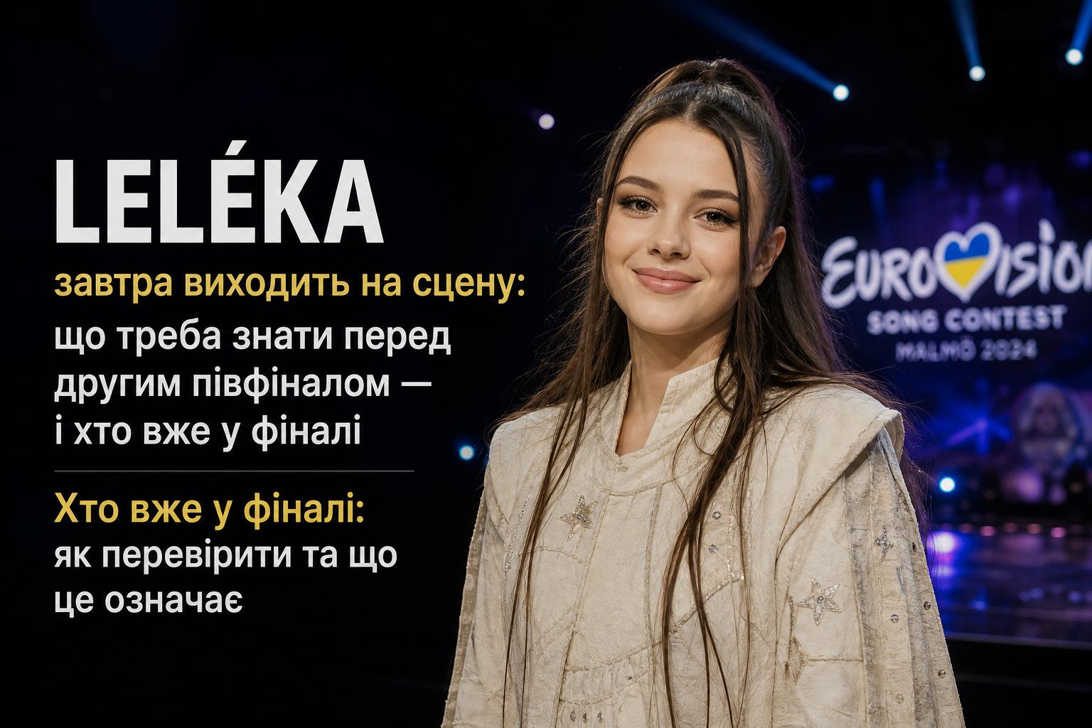 LELÉKA завтра виходить на сцену: що треба знати перед другим півфіналом — і хто вже у фіналі. Хто вже у фіналі: як перевірити та що це означає