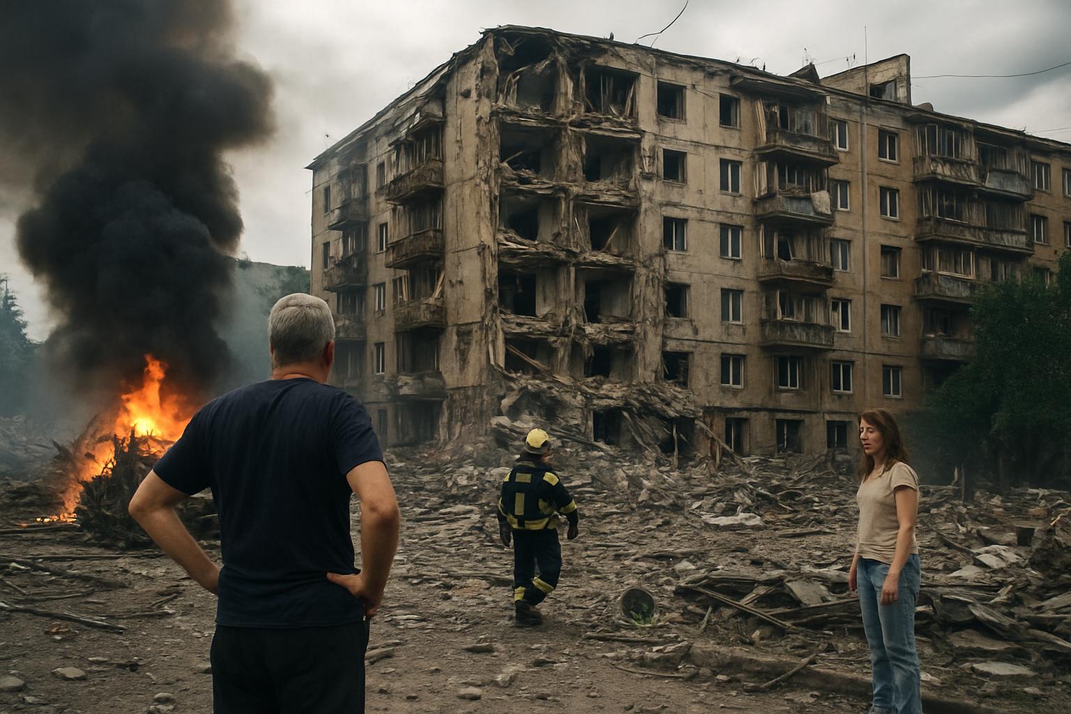 Масований удар по Києву: 11 загиблих, 46 поранених, 30 будинків пошкоджено — деталі нічної атаки 6 липня. Поради для мешканців у періоди загрози Масований удар по Києву: 11 загиблих, 46 поранених, 30 будинків пошкоджено — деталі нічної атаки 6 липня. Поради для мешканців у періоди загрози